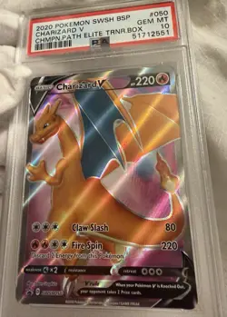 Beautifull 2020 POKEMON SWSH BSP #050 CHARIZARD V GEM MT CHMPN.PATH ELITE PSA10 - Image 2