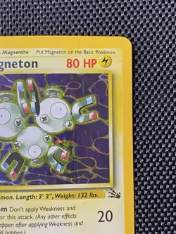 Pokemon TCG Magneton 11/62 Fossil Set Holo Rare Unlimited 1999 WOTC LP QC3 - Image 3