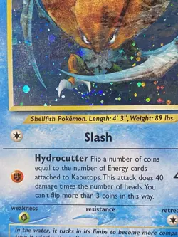 Pokemon TCG Kabutops 6/75 Swirl Neo Discovery Holo Rare Stage 2 LP+ - Image 2