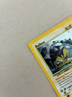Pokemon Raikou Holo Rare Neo Revelation 80 HP 13/64 Nintendo TCG Card Stock - Image 3
