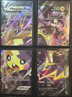 Pokemon TCG Morpeko V-Union SWSH287 / 288 / 289 / 290 Black Star Promo SET NM/M - Image 1