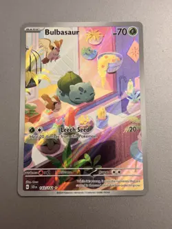 Pokemon TCG Bulbasaur SCR 143/142 2024 Scarlet And Violet NM Condition Raw - Image 1