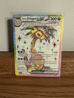 Pokemon Alolan Exeggutor EX Ultra Rare Holo 225/191 SV08: Surging Sparks - Image 1