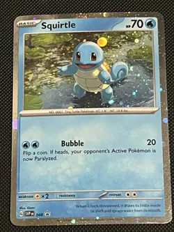 Squirtle (048) SV - Black Star Promo - w/swirl - Holo - NM - 2023 - Pokemon TCG - Image 1