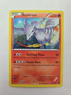 Pokemon Reshiram Cosmos Holo 17/116 PLF Plasma Freeze LP/NM - Image 1