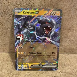 Zekrom ex 034/086 Pokemon Play! Prize Pack Series 8 Play Stamp 2025 NM - Image 2