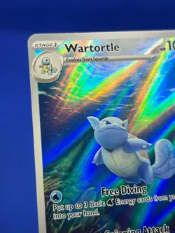 Pokemon Scarlet & Violet 151 Wartortle 171/165 Illustration Rare NM - PRINT LINE - Image 3