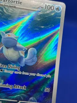 Pokemon Scarlet & Violet 151 Wartortle 171/165 Illustration Rare NM - PRINT LINE - Image 4