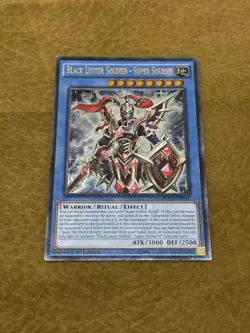 YUGIOH! Black Luster Soldier - Super Soldier DOCS-EN042 Ultimate Rare 1st NM - Image 1