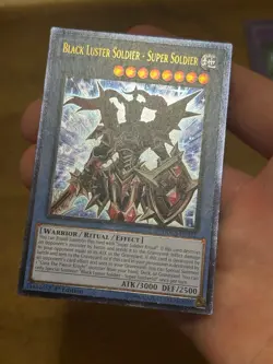 YUGIOH! Black Luster Soldier - Super Soldier DOCS-EN042 Ultimate Rare 1st NM - Image 3