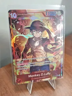 One Piece Monkey D Luffy ST10-006 Treasure Booster Promo Foil Super Rare 006 - Image 2