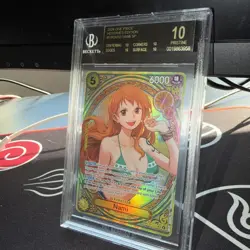 Nami SP One Piece English EB03-053 Extra Booster Heroines 053 BGS Pristine 10 BL - Image 2