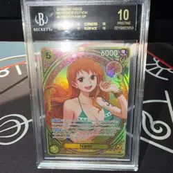 Nami SP One Piece English EB03-053 Extra Booster Heroines 053 BGS Pristine 10 BL - Image 3