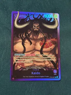 One Piece TCG Kaido Revision Pack ST04-001 Leader FOIL NM - Image 1