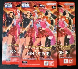 One Piece Heroines Edition EB 03 sleeved Booster Pack Lot Of 3 New Sealed - Image 1