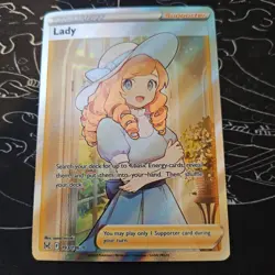 Pokemon Card TCG - Lady 193/196 Full Art Trainer Lost Origin Near Mint - Image 1