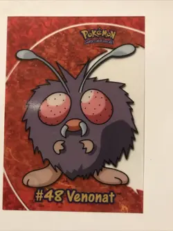 Venonat PC6 - Topps Series 3 - Blue Logo - Pokemon Card - Clear Plastic NM - Image 1