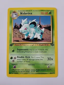 Pokemon Nidorina 40/64 Jungle 1st Edition Regular Uncommon English TCG Card - Image 1