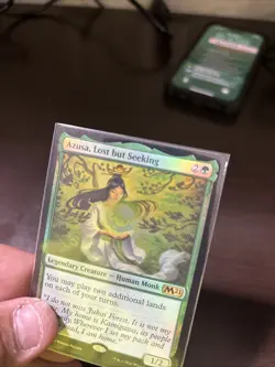 Magic the Gathering Azusa Lost but Seeking M-21 Green Rare NM Creature Card Foil - Image 3