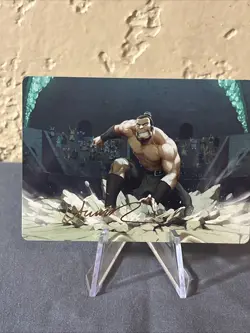 The Boulder, Ready to Rumble Art Card (Gold-Stamped Signature) Art Series:... - Image 1