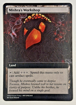 Mishra's Workshop - High Quality Custom Alt Art Magic MTG Play Test Card - Image 1