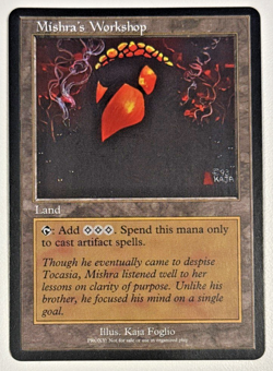 Mishra's Workshop - High Quality Custom Alt Art Magic MTG Play Test Card - Image 2