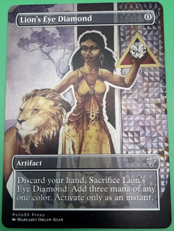 Lion's Eye Diamond -MTG Magic Custom Dual Sided Alt Art Replacement for EDH Cube - Image 1