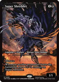 MTG - [TMT - 285] Super Shredder (Showcase) Foil Teenage Mutant Ninja Turtles - Image 1