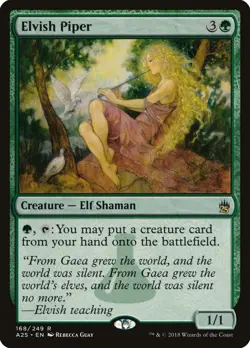 Elvish Piper Masters 25 NM Green Rare MAGIC THE GATHERING MTG CARD ABUGames - Image 1