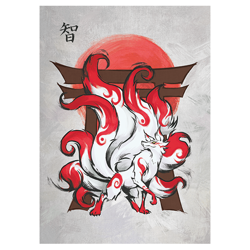 Shizuno – The Sacred Fox – MTG Size – 100 Textured Matte Card Sleeves - Image 1