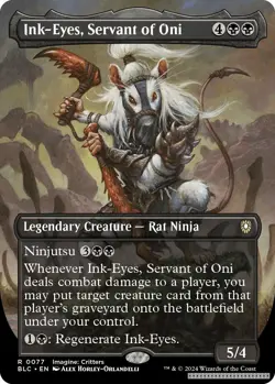 Ink-Eyes, Servant of Oni (Borderless) [BLC - 77] - NM [Normal] TCG MTG - Image 1