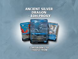 Ancient Silver Dragon - Custom Magic: The Gathering Card - Image 1