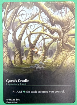 Gaea's Cradle - Custom Premium Alt Art Dual Sided Replacement Card for EDH Cube - Image 1