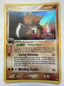 Kabutops 10/108 Power Keepers Pokemon TCG Holo Rare Stamped 2007 MP - Image 1