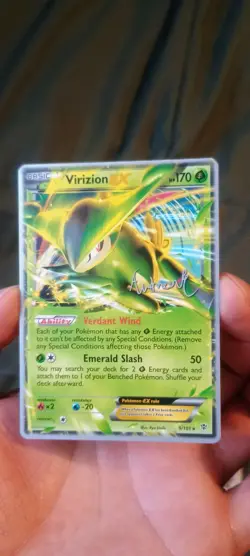 Virizion EX 9/101 World Championships 2014 Andrew Estrada TCG Pokemon Card - Image 1