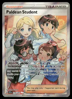 Pokemon Cards Paldean Student 230/091 Paldean Fates Ultra Rare NM - Image 1