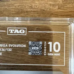 Pokemon Shuckle 136/132 Art Rare TAG 10 GEM MINT GRADED ENGLISH MEGA EVOLUTION - Image 3