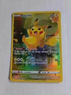 Pokemon Pikachu TCG Crown Zenith Full Art Holo Card GG30/GG70 Ultra Rare NM - Image 1