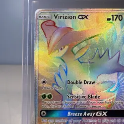 Pokemon Virizion GX 217/214 SM Lost Thunder Rainbow Secret Rare NM Card TCG - Image 5