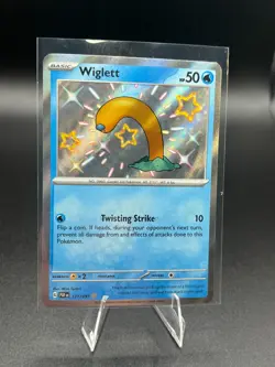 2024 Scarlet & Violet Series - Paldean Fates Wiglett Shiny Holo Rare #121/091 - Image 1