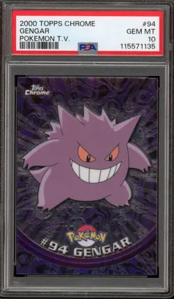 Pokemon Topps Chrome Gengar #94 PSA 10 Gem Mint - Image 1