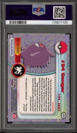 Pokemon Topps Chrome Gengar #94 PSA 10 Gem Mint - Image 2