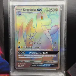 2018 POKEMON SM BLACK STAR PROMO #SM156 FULL ART/DRAGONITE GX PSA 10 - Image 4