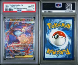 2025 Pokemon Mega Evolution Mega Latias ex Special Illustration PSA 10 #181/132 - Image 1