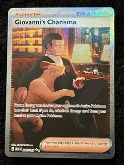 Pokemon Giovanni's Charisma 204/165 Sv: Scarlet & Violet 151 Holo Pack Fresh - Image 1