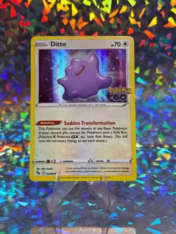 DITTO 053/078 HOLO RARE POKEMON GO POKEMON LP - Image 1
