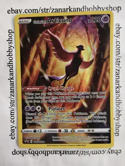 Pokemon Galarian Articuno SWSH282 Black Star Promo LP - Image 1