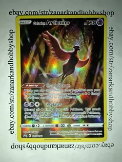 Pokemon Galarian Articuno SWSH282 Black Star Promo LP - Image 2