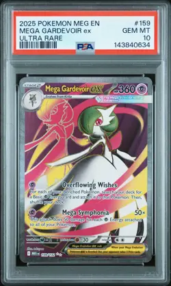 PSA 10 Mega Gardevoir EX 159/132 Ultra Rare Meg En-mega Evolution Pokemon - Image 1