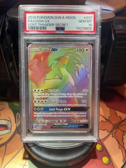Pokemon Lugia GX 227/214 Secret Rare Lost Thunder 2018 PSA 10 GEM MINT - Image 1
